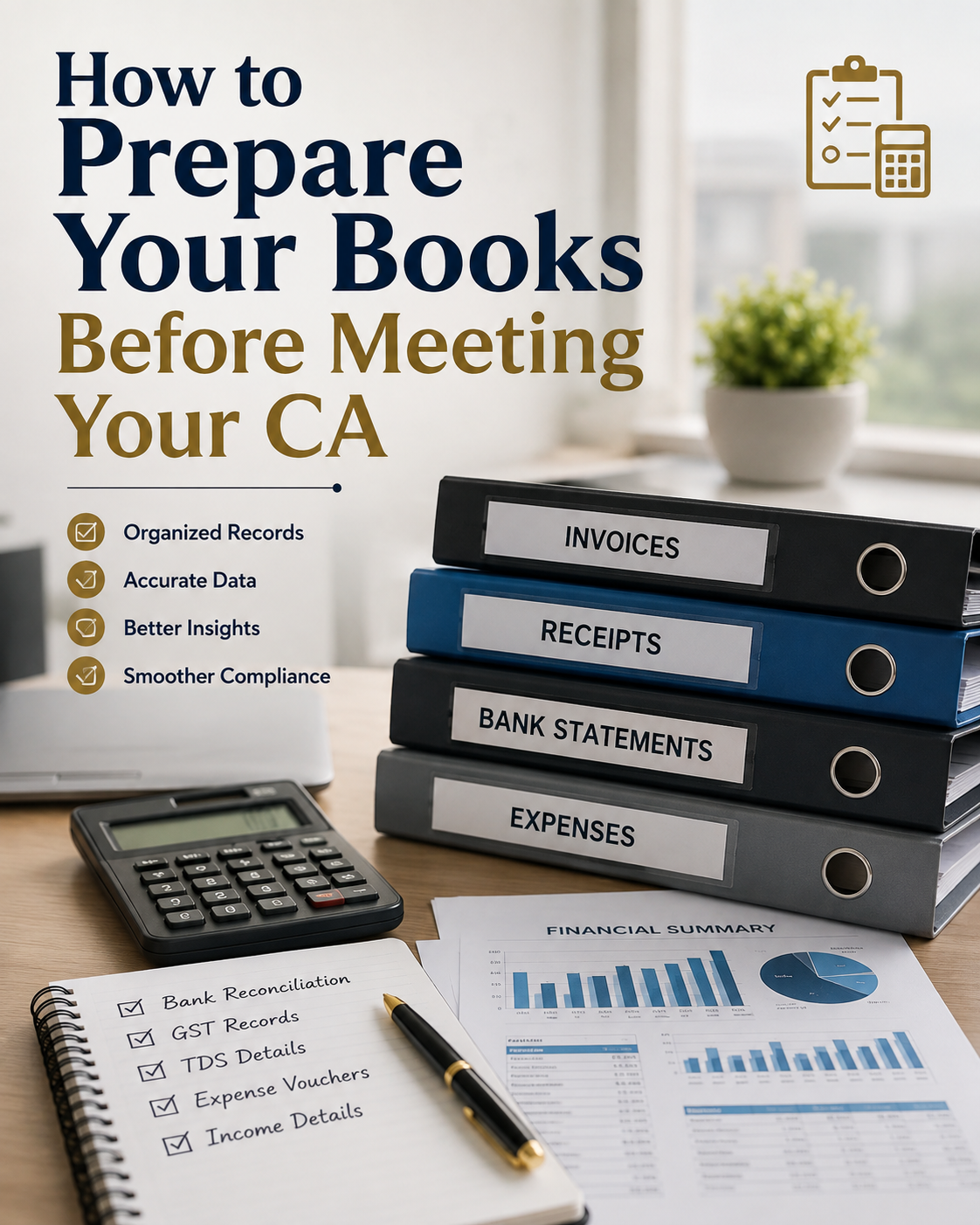 How To Prepare Your Books Before Meeting Your Chartered Accountant